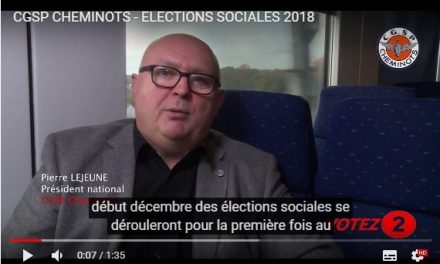 CGSP CHEMINOTS – Elections sociales 2018 – Votez 2 (Vidéo)