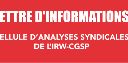 Lettre d’informations 4 : ÉVOLUTIONS DE L’EMPLOI PUBLIC WALLON