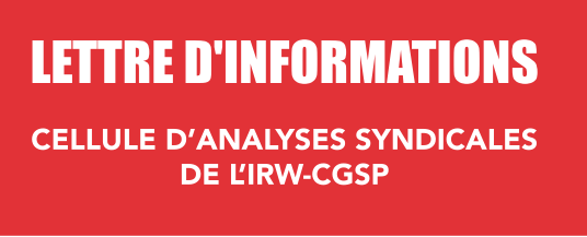 Lettre d’informations 4 : ÉVOLUTIONS DE L’EMPLOI PUBLIC WALLON