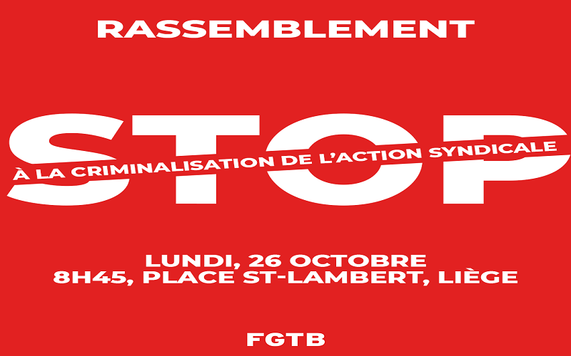 Stop à la criminalisation de l’action syndicale !